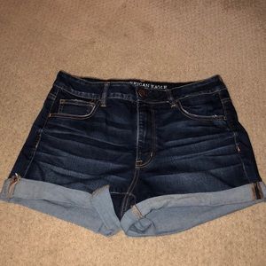 jean shorts from AE